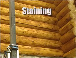  Paulding County, Ohio Log Home Staining